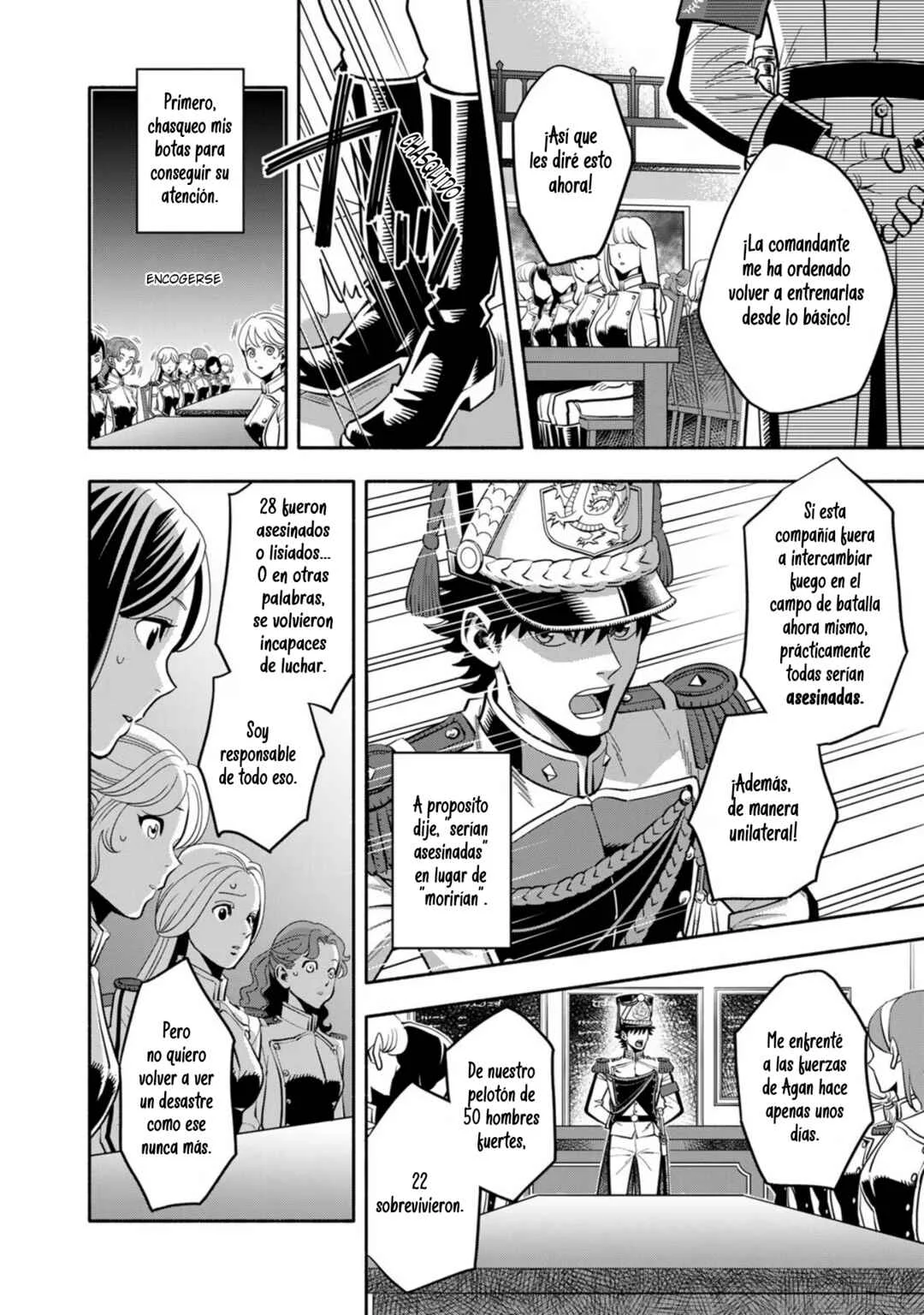 Musket Girls! ~Tensei Sanbou to Senretsu Otome-tachi~ Capítulo 3: ¡El oficial de personal "La Parca" da clases! - Page 6