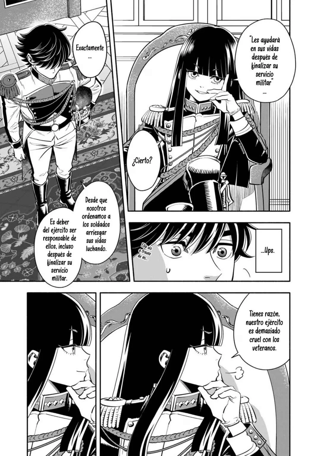 Musket Girls! ~Tensei Sanbou to Senretsu Otome-tachi~ Capítulo 3: ¡El oficial de personal "La Parca" da clases! - Page 17