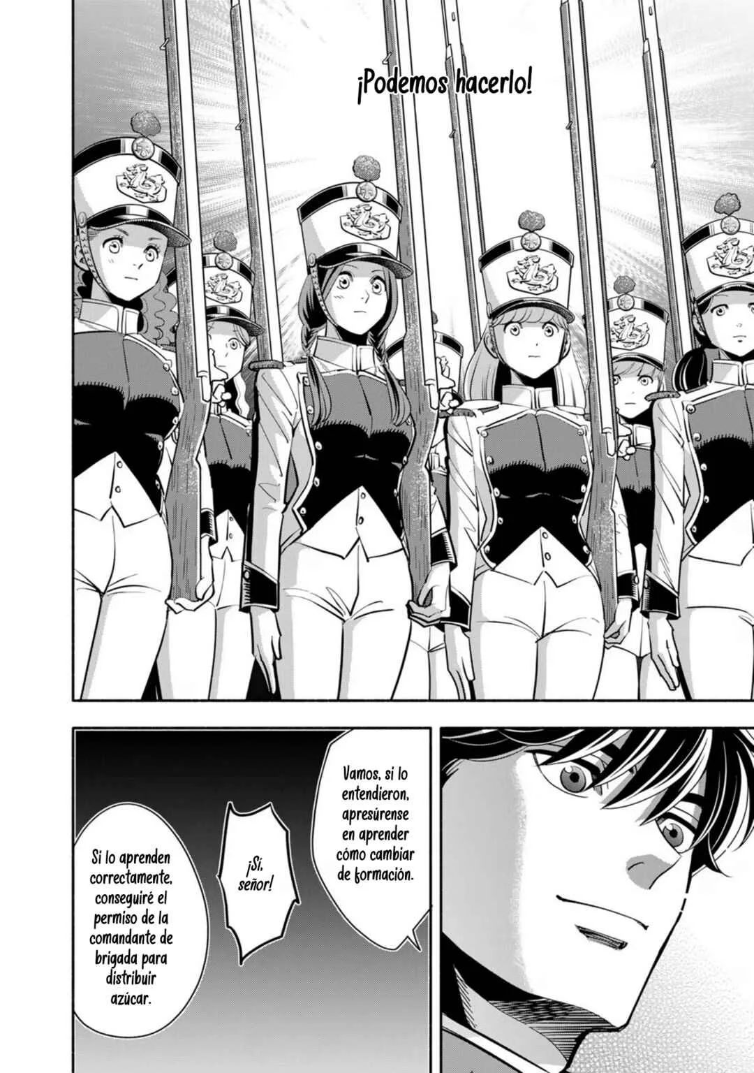 Musket Girls! ~Tensei Sanbou to Senretsu Otome-tachi~ Capítulo 3: ¡El oficial de personal "La Parca" da clases! - Page 26
