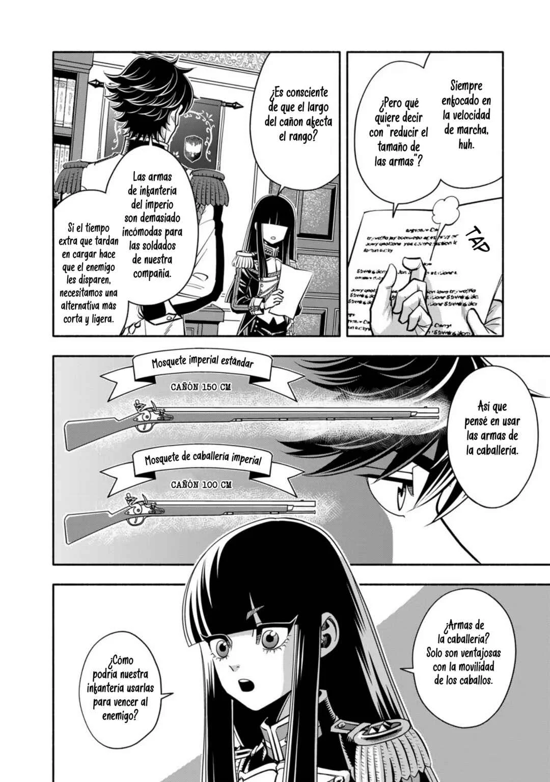 Musket Girls! ~Tensei Sanbou to Senretsu Otome-tachi~ Capítulo 4: El oficial de personal "La Parca" y el plan de la Coronel - Page 20