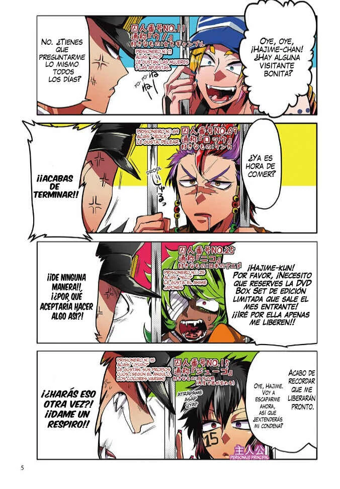 Nanbaka Capítulo 1: Prisionero x 4 + Guardia x 1 - Page 7