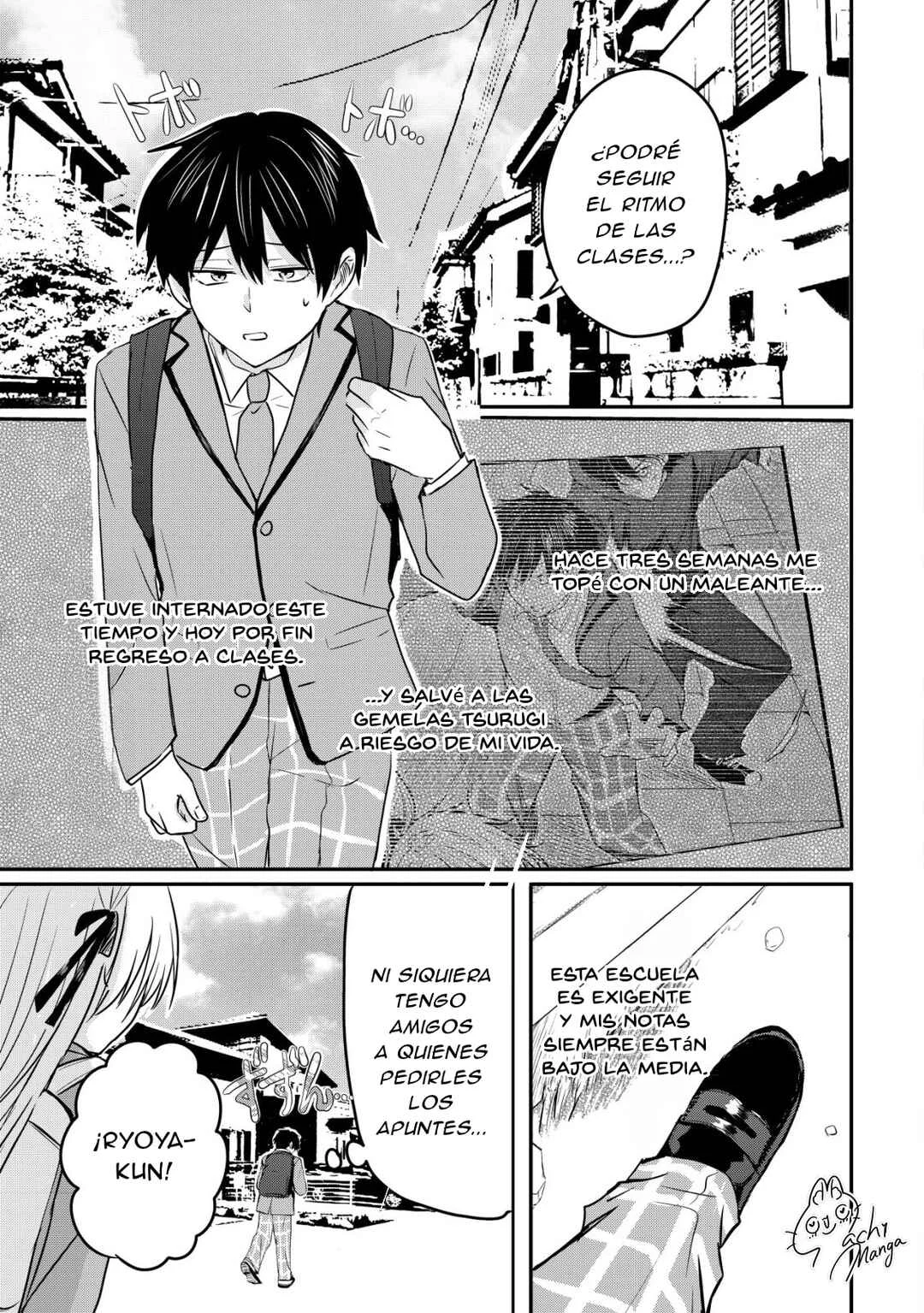 Nani no Torie mo Nai Heibon na Ore ga Bijin Futago Shimai o Inochigake de Tasuketa Kekka, Jitsu wa Yandere datta ni Futari o Gachi Horesaseteshimatta Ken Capítulo 2 - Page 2