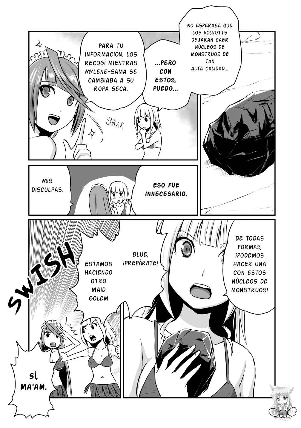 Okiraku Onna Madoushi no Kaitakuki - Maid to Hajimeru Mattari Rakuraku Slow Life Capítulo 2: ¡La Maid Golem, Cobra Vida! - Page 14