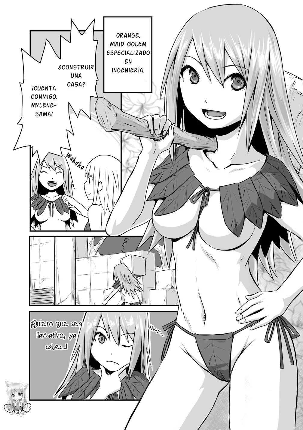 Okiraku Onna Madoushi no Kaitakuki - Maid to Hajimeru Mattari Rakuraku Slow Life Capítulo 2: ¡La Maid Golem, Cobra Vida! - Page 26