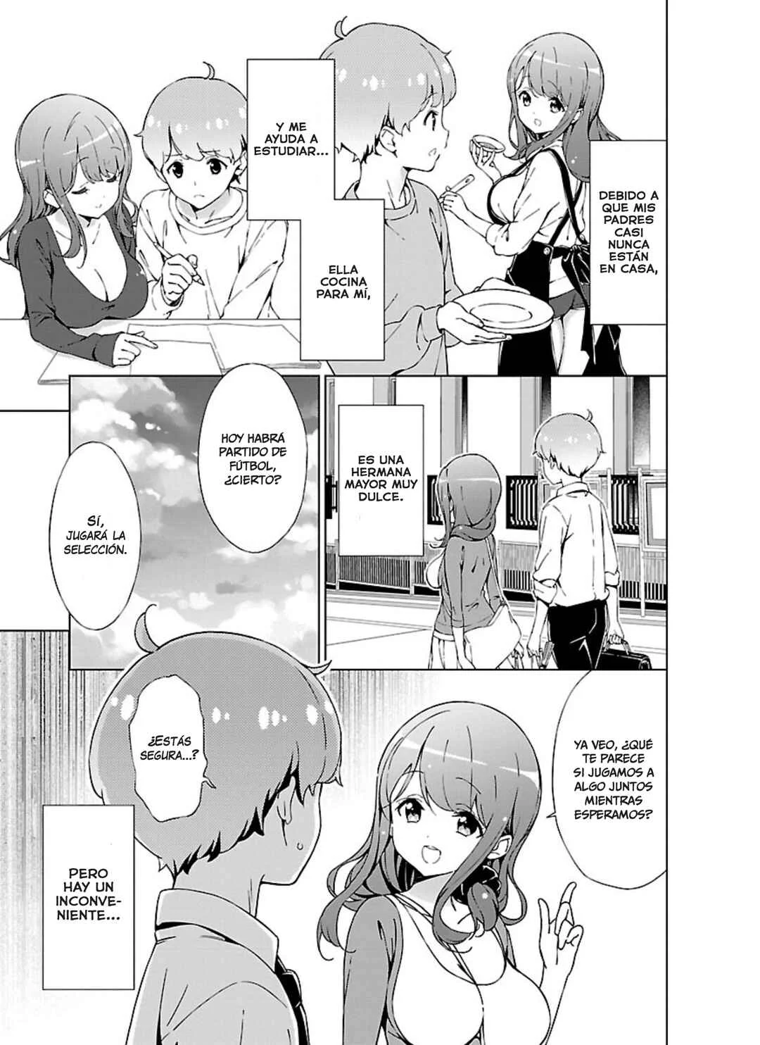 Onee-chan wa Game wo Suruto Hito ga Kawaru Onee-chan Capítulo 1: Mi onechan cambió su personalidad con un juego de fútbol. - Page 3