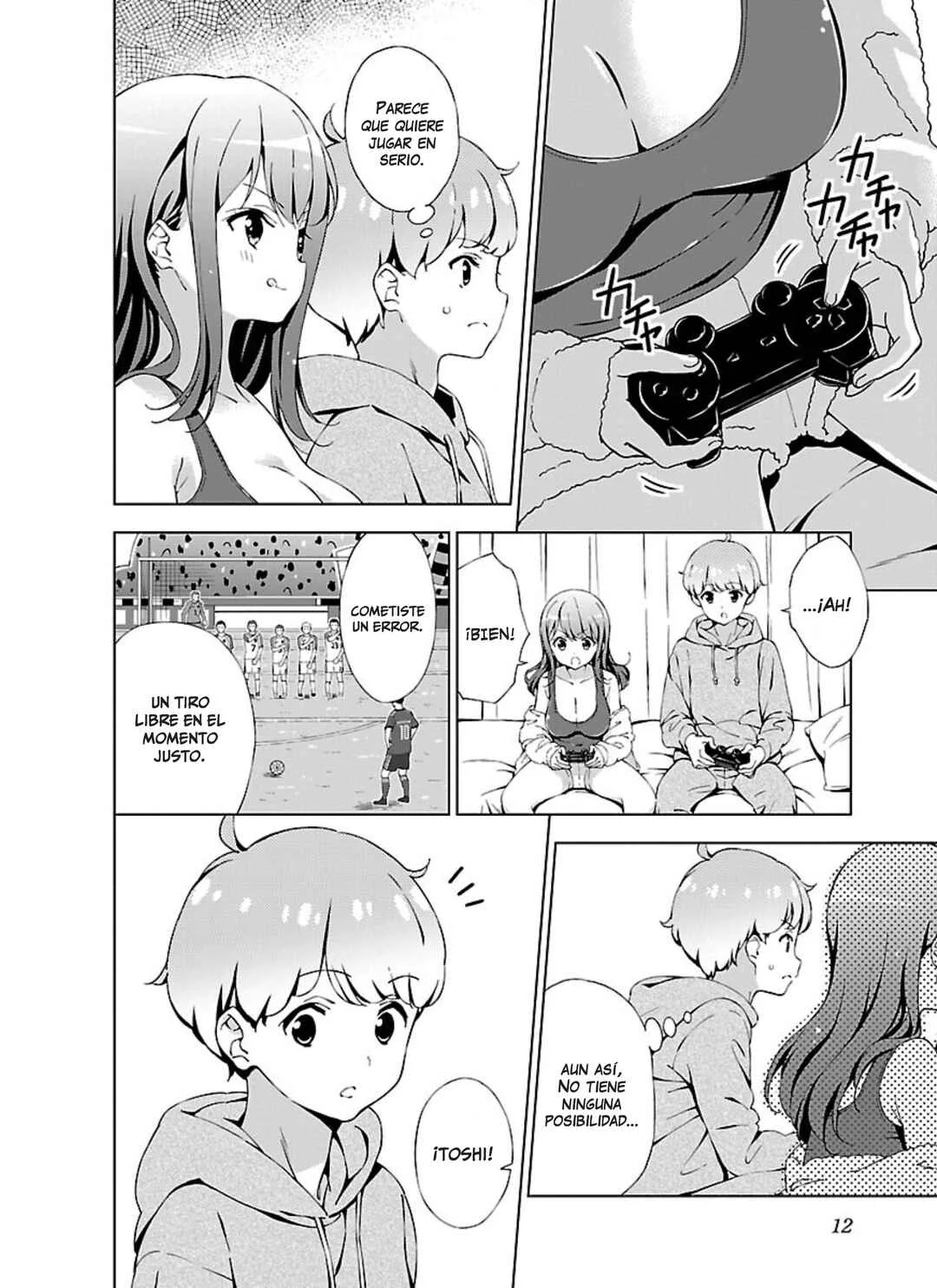Onee-chan wa Game wo Suruto Hito ga Kawaru Onee-chan Capítulo 1: Mi onechan cambió su personalidad con un juego de fútbol. - Page 9