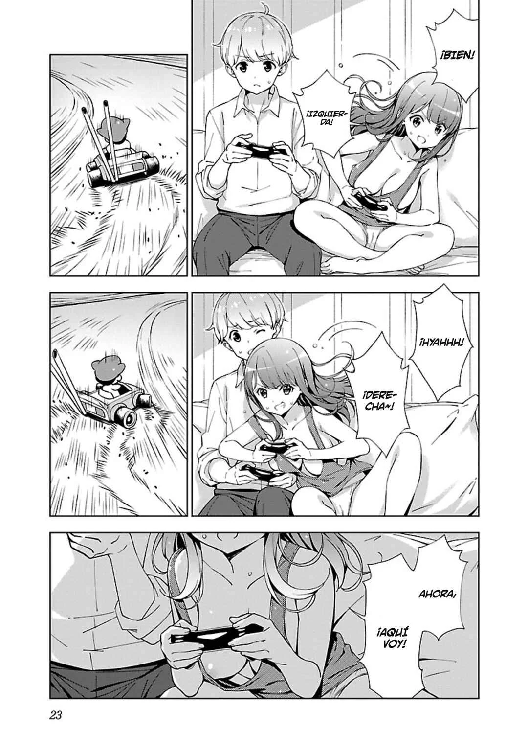 Onee-chan wa Game wo Suruto Hito ga Kawaru Onee-chan Capítulo 2: Onechan es una conductora agresiva - Page 3