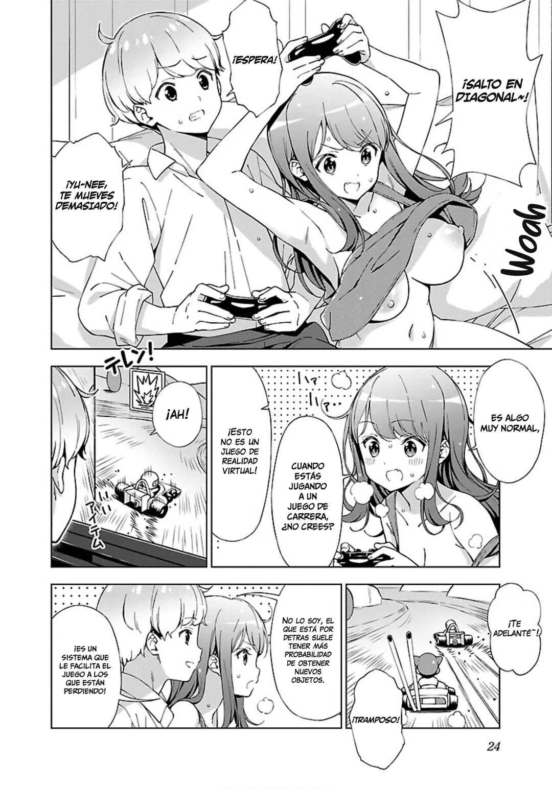 Onee-chan wa Game wo Suruto Hito ga Kawaru Onee-chan Capítulo 2: Onechan es una conductora agresiva - Page 4