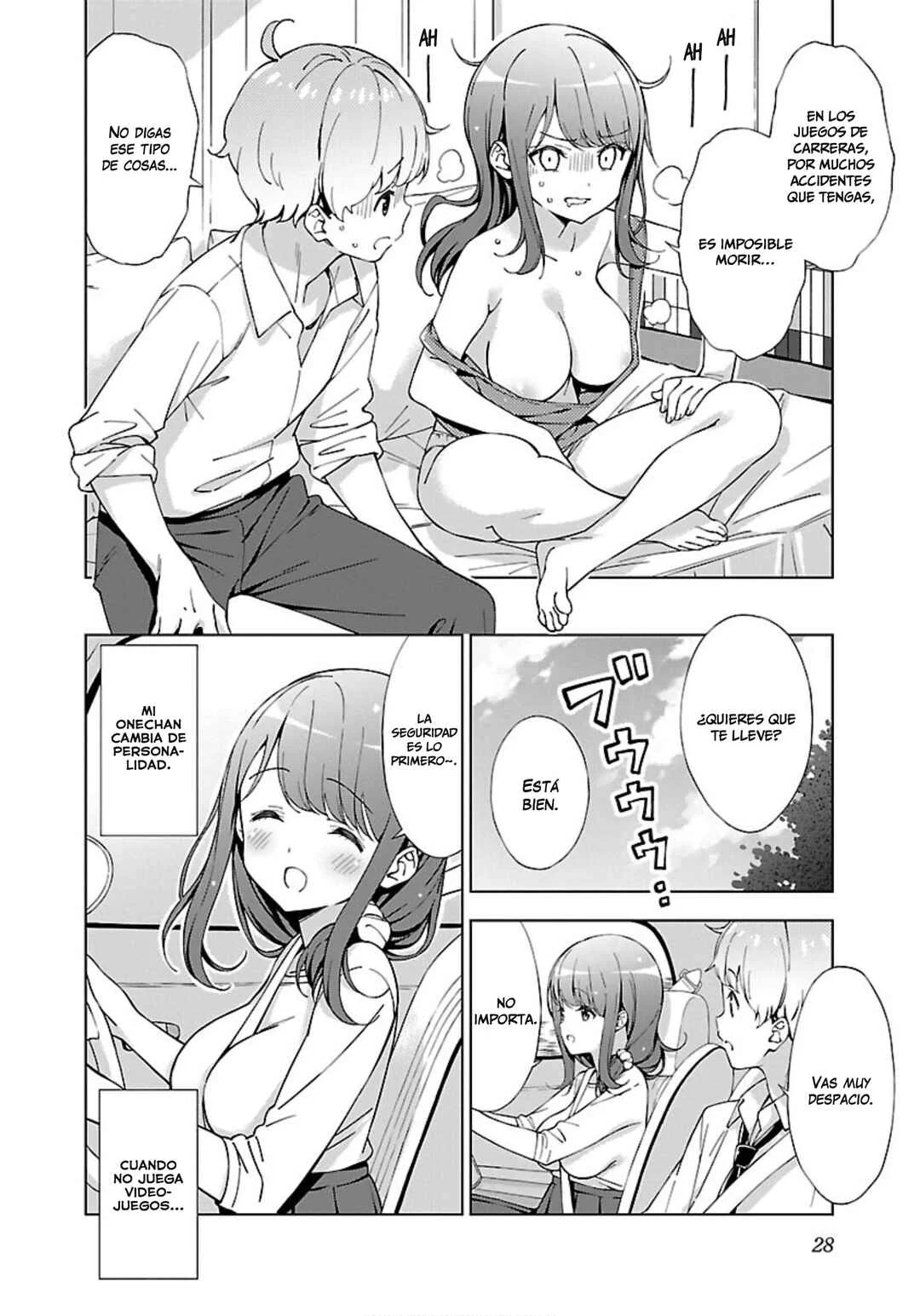Onee-chan wa Game wo Suruto Hito ga Kawaru Onee-chan Capítulo 2: Onechan es una conductora agresiva - Page 8