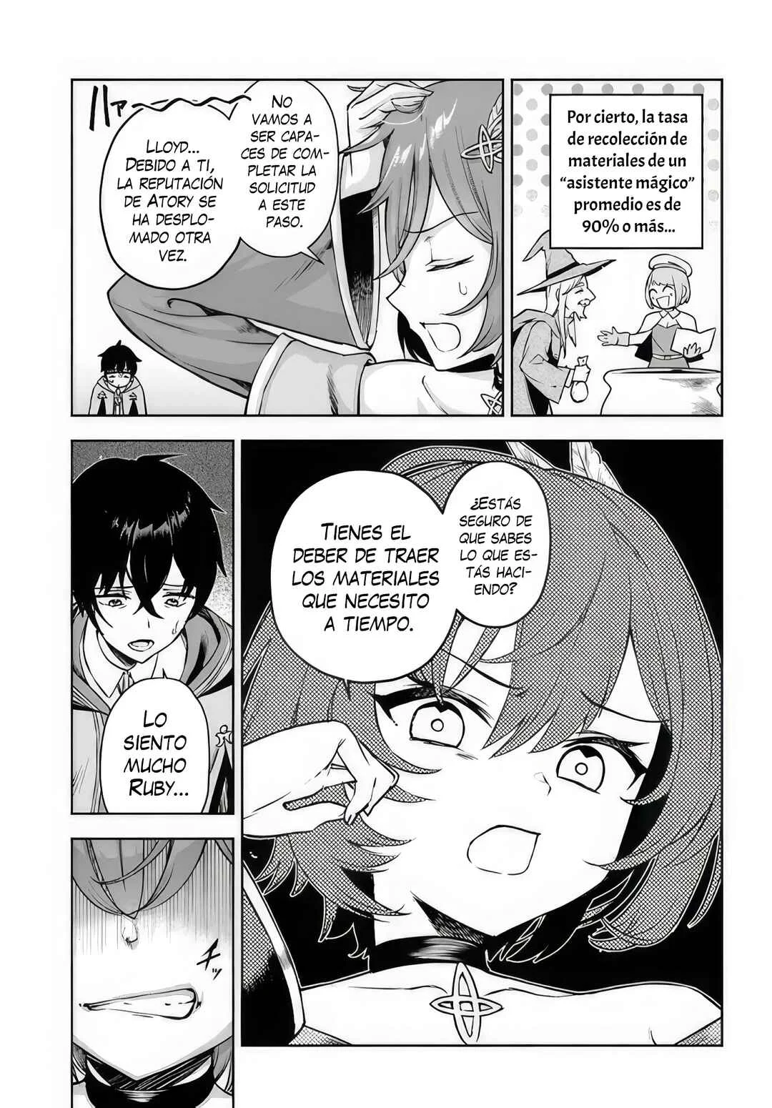 Ore Igai Dare mo Saishu Dekinai Sozai na no ni "Sozai Saishuritsu ga Hikui" to Pawahara suru Osananajimi Renkinjutsushi to Zetsuen shita Senzoku Madoushi, Henkyou no Machi de Slow Life wo Okuritai. Capítulo 1: Una Genio Alquimista y Un Asistente Incompetente - Page 5
