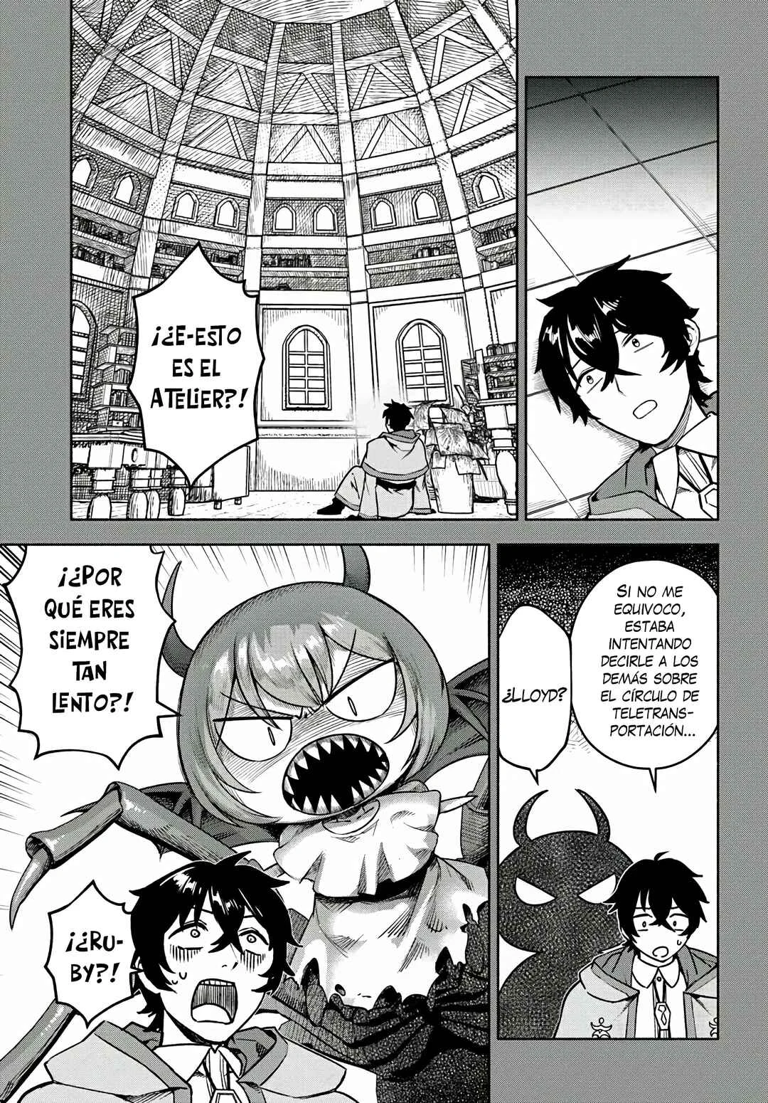 Ore Igai Dare mo Saishu Dekinai Sozai na no ni "Sozai Saishuritsu ga Hikui" to Pawahara suru Osananajimi Renkinjutsushi to Zetsuen shita Senzoku Madoushi, Henkyou no Machi de Slow Life wo Okuritai. Capítulo 12: ¡Ayuda! - Page 7