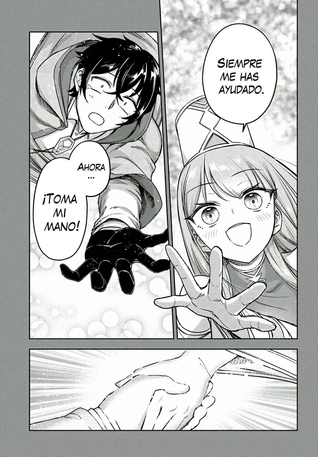 Ore Igai Dare mo Saishu Dekinai Sozai na no ni "Sozai Saishuritsu ga Hikui" to Pawahara suru Osananajimi Renkinjutsushi to Zetsuen shita Senzoku Madoushi, Henkyou no Machi de Slow Life wo Okuritai. Capítulo 12: ¡Ayuda! - Page 13