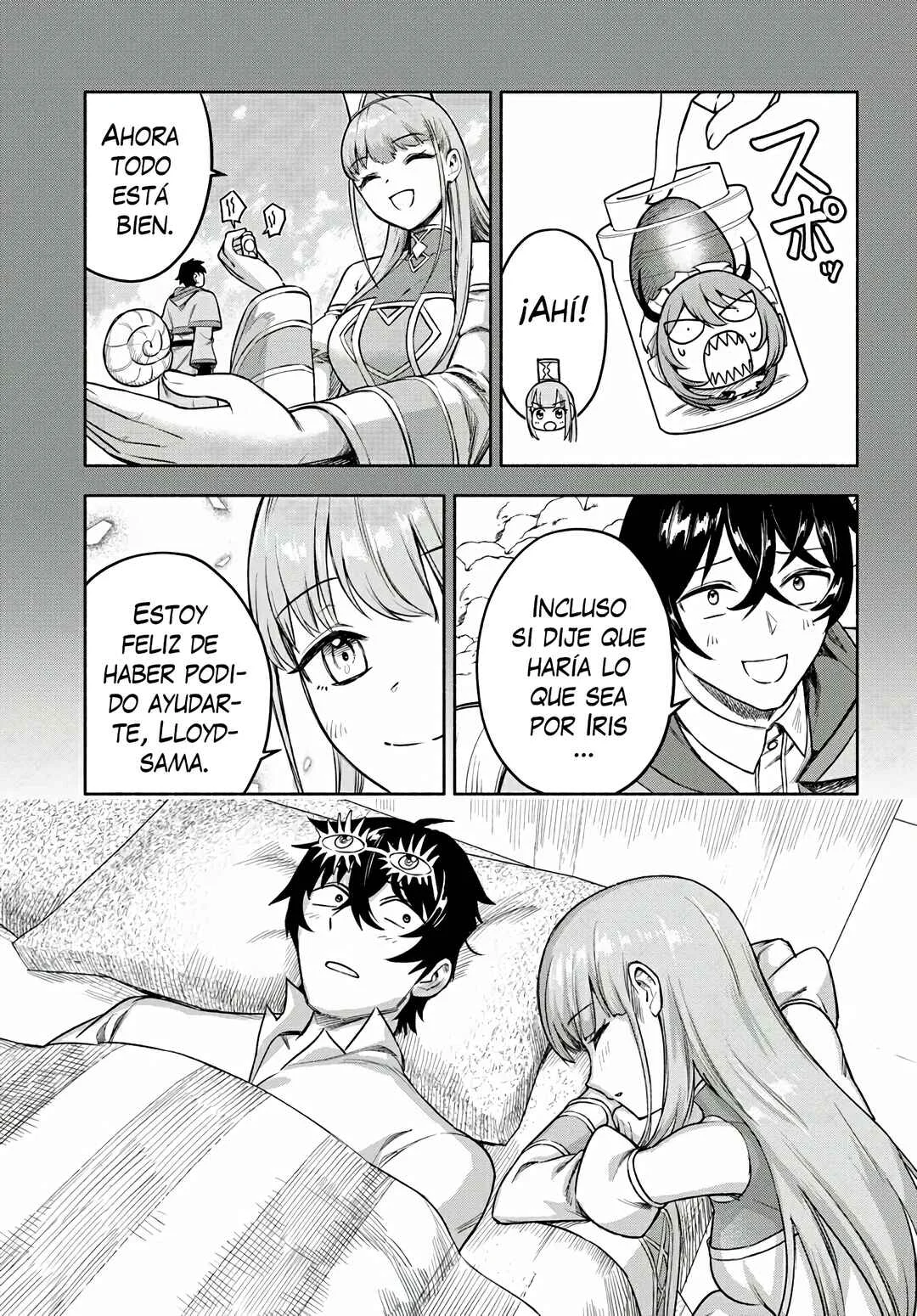 Ore Igai Dare mo Saishu Dekinai Sozai na no ni "Sozai Saishuritsu ga Hikui" to Pawahara suru Osananajimi Renkinjutsushi to Zetsuen shita Senzoku Madoushi, Henkyou no Machi de Slow Life wo Okuritai. Capítulo 12: ¡Ayuda! - Page 15