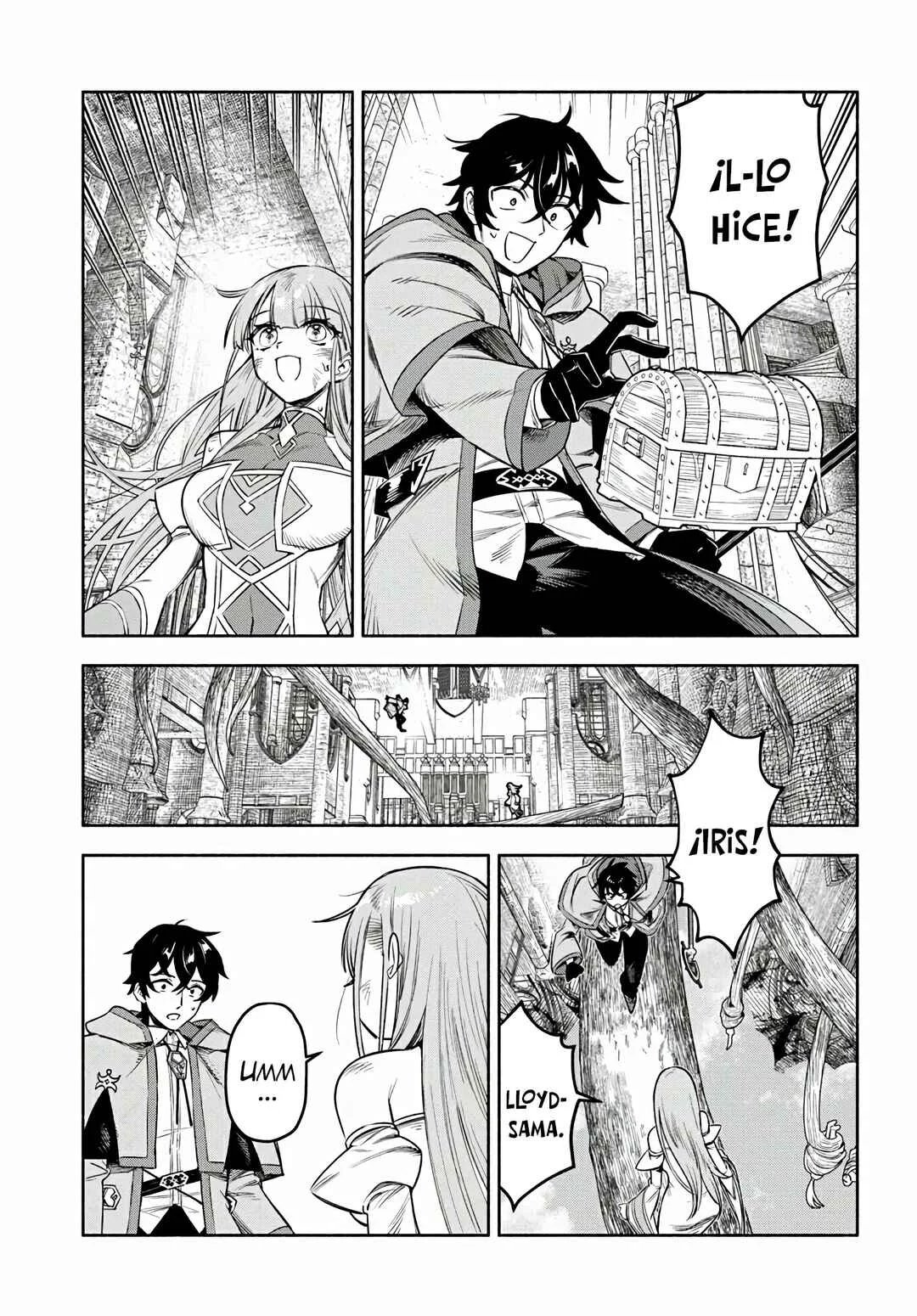 Ore Igai Dare mo Saishu Dekinai Sozai na no ni "Sozai Saishuritsu ga Hikui" to Pawahara suru Osananajimi Renkinjutsushi to Zetsuen shita Senzoku Madoushi, Henkyou no Machi de Slow Life wo Okuritai. Capítulo 15: Iris - Page 22