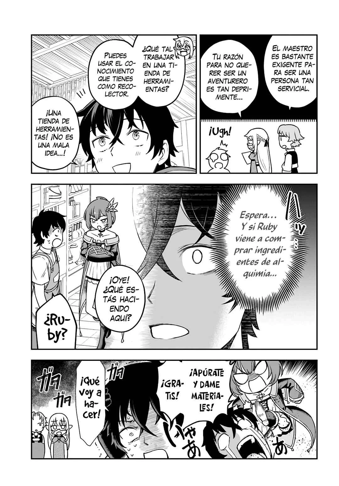 Ore Igai Dare mo Saishu Dekinai Sozai na no ni "Sozai Saishuritsu ga Hikui" to Pawahara suru Osananajimi Renkinjutsushi to Zetsuen shita Senzoku Madoushi, Henkyou no Machi de Slow Life wo Okuritai. Capítulo 2: Iris, La Chica Errante - Page 6