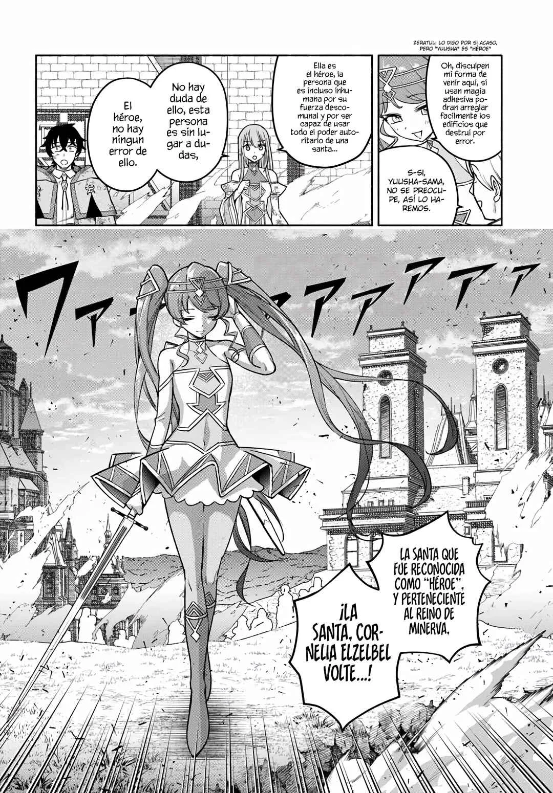 Ore Igai Dare mo Saishu Dekinai Sozai na no ni "Sozai Saishuritsu ga Hikui" to Pawahara suru Osananajimi Renkinjutsushi to Zetsuen shita Senzoku Madoushi, Henkyou no Machi de Slow Life wo Okuritai. Capítulo 21: La Valiente Santa Cornelia - Page 9