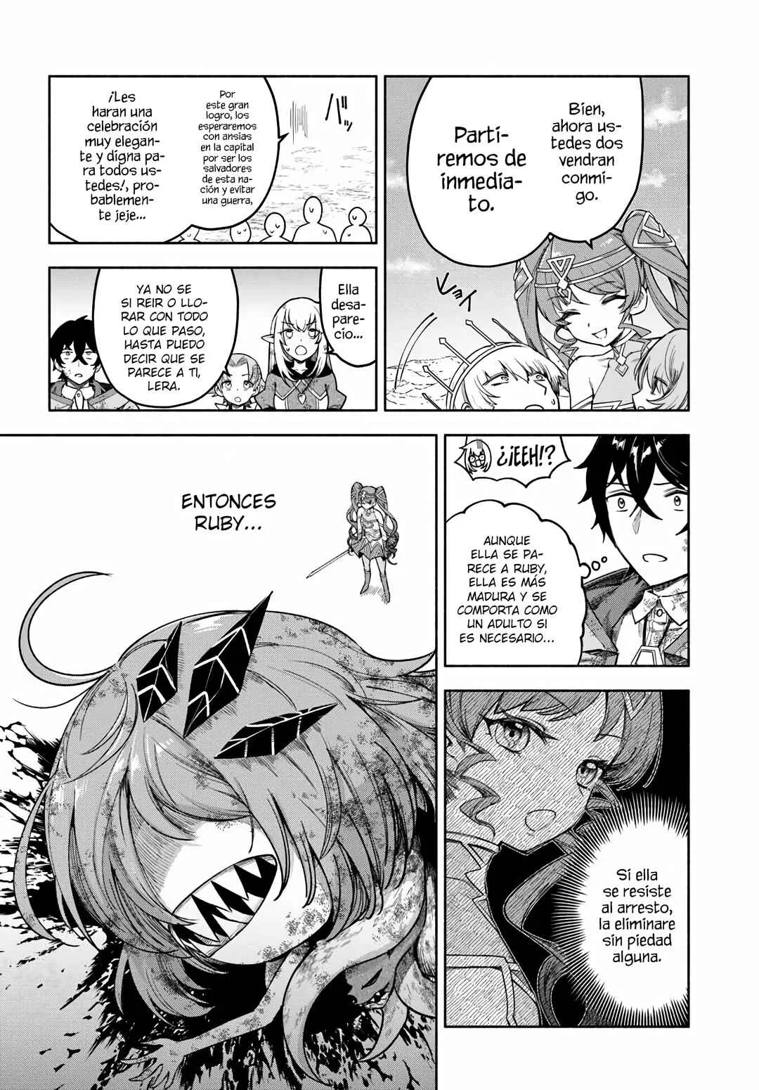 Ore Igai Dare mo Saishu Dekinai Sozai na no ni "Sozai Saishuritsu ga Hikui" to Pawahara suru Osananajimi Renkinjutsushi to Zetsuen shita Senzoku Madoushi, Henkyou no Machi de Slow Life wo Okuritai. Capítulo 21: La Valiente Santa Cornelia - Page 17