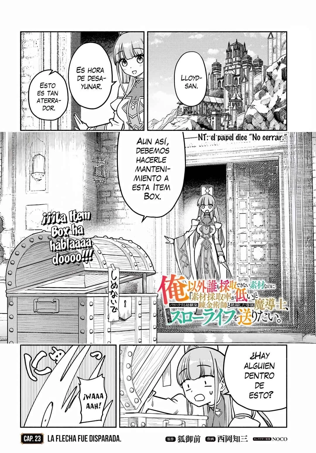 Ore Igai Dare mo Saishu Dekinai Sozai na no ni "Sozai Saishuritsu ga Hikui" to Pawahara suru Osananajimi Renkinjutsushi to Zetsuen shita Senzoku Madoushi, Henkyou no Machi de Slow Life wo Okuritai. Capítulo 23: La Flecha Fue Disparada - Page 2