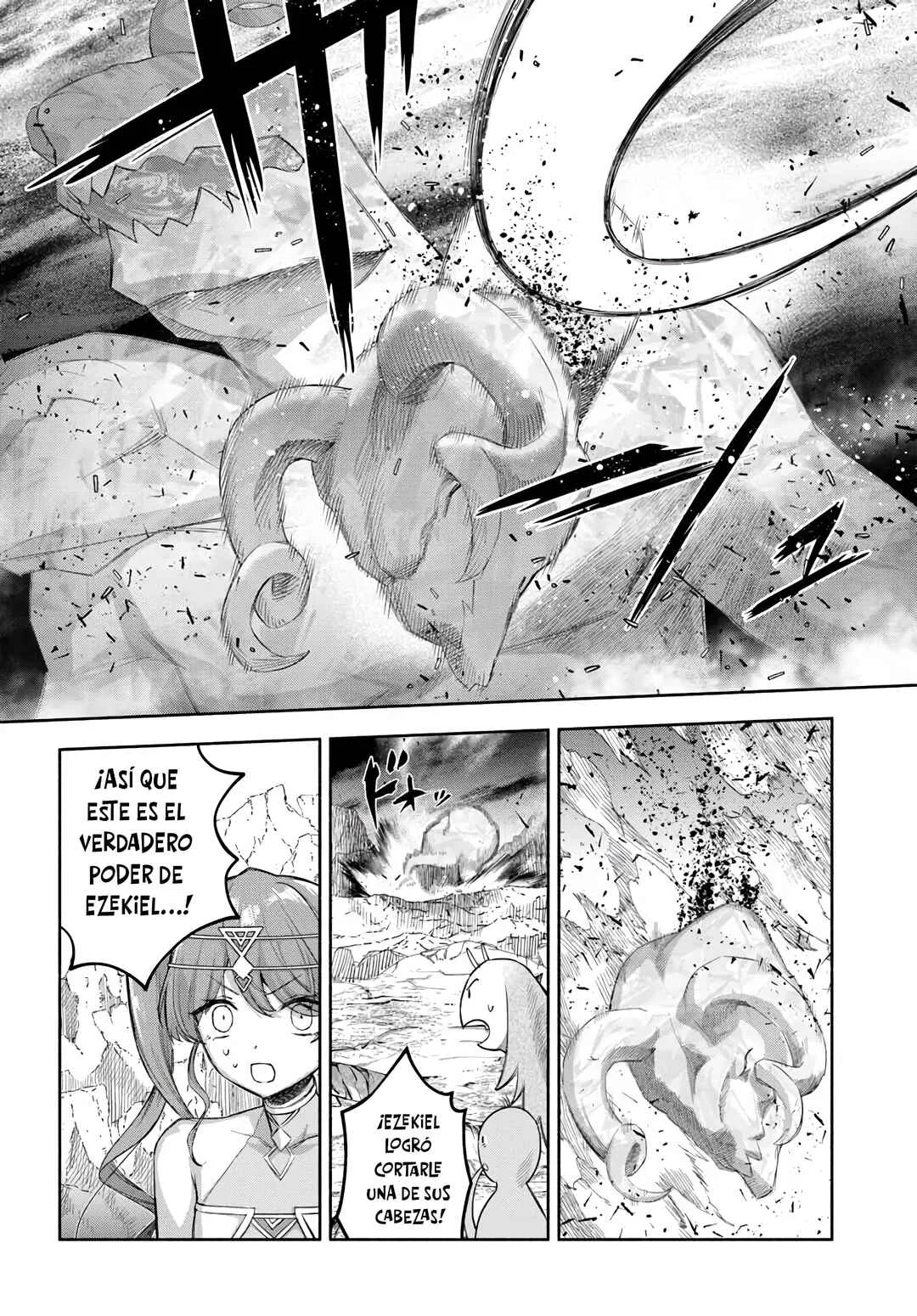Ore Igai Dare mo Saishu Dekinai Sozai na no ni "Sozai Saishuritsu ga Hikui" to Pawahara suru Osananajimi Renkinjutsushi to Zetsuen shita Senzoku Madoushi, Henkyou no Machi de Slow Life wo Okuritai. Capítulo 25: La Sucesora, Ezekiel - Page 14
