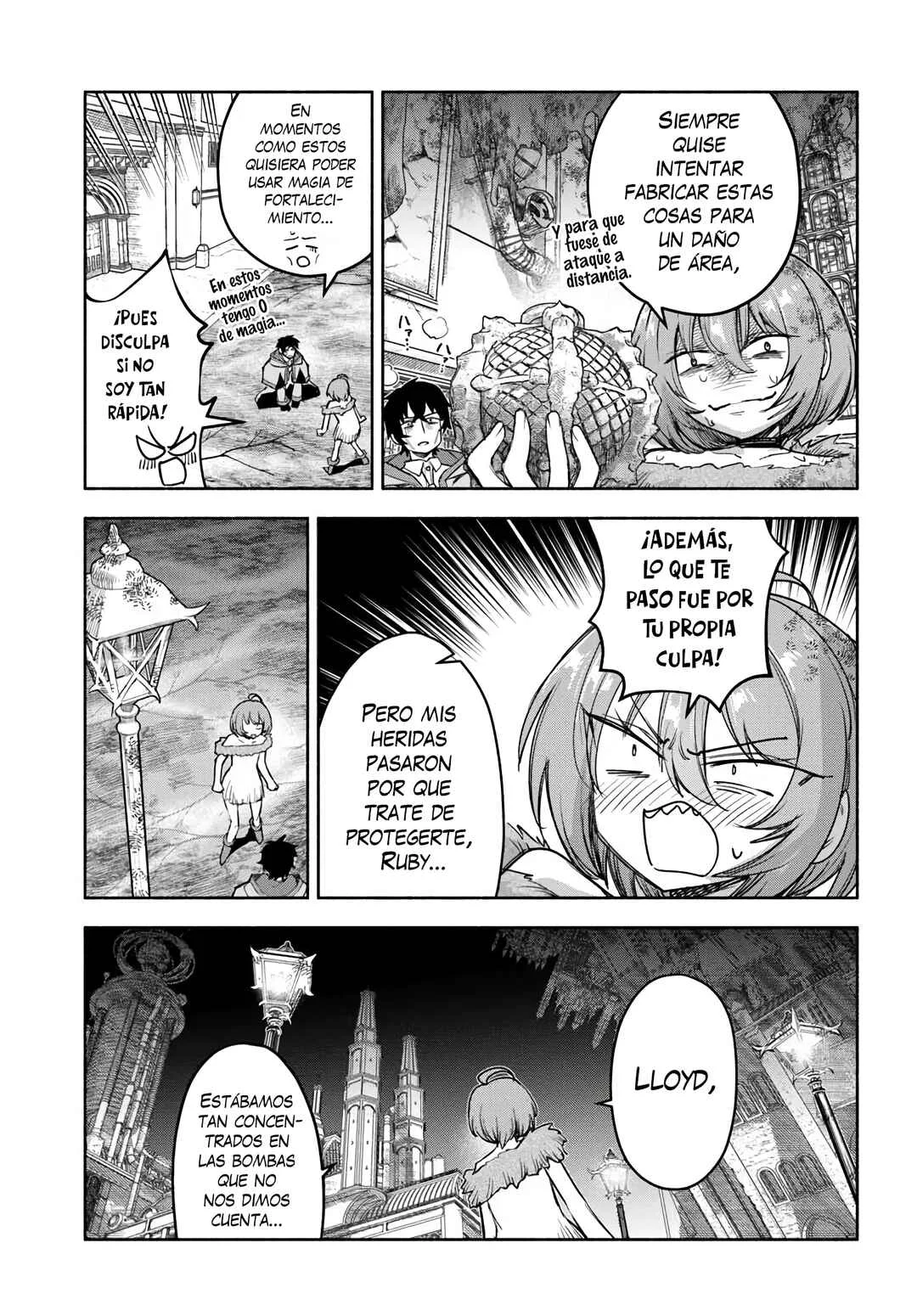 Ore Igai Dare mo Saishu Dekinai Sozai na no ni "Sozai Saishuritsu ga Hikui" to Pawahara suru Osananajimi Renkinjutsushi to Zetsuen shita Senzoku Madoushi, Henkyou no Machi de Slow Life wo Okuritai. Capítulo 26: Hasta El Fondo Del Estomago - Page 13
