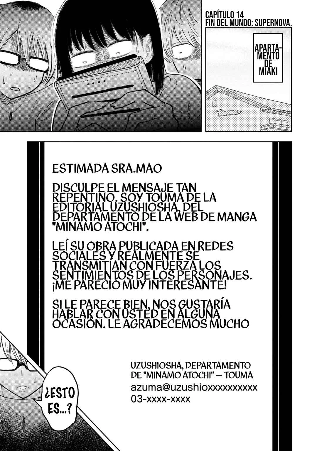 Oshi Korosu Capítulo 14: Fin del mundo: Supernova - Page 1