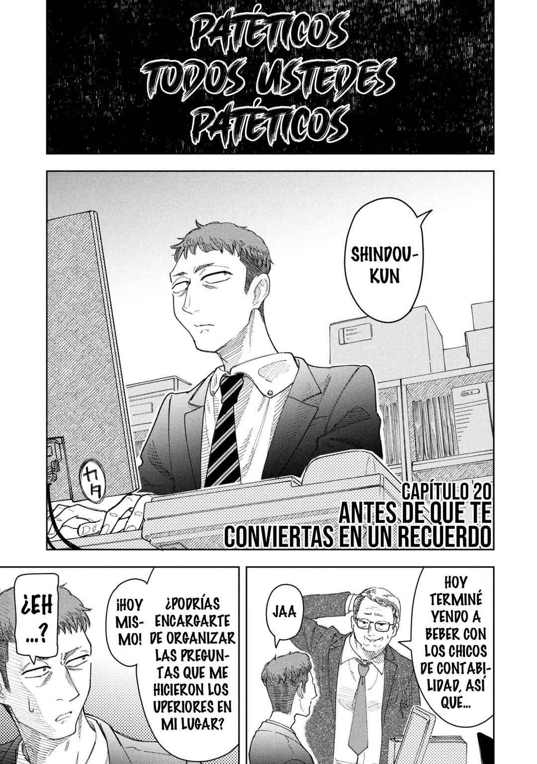 Oshi Korosu Capítulo 20: Antes de que te conviertas en un recuerdo - Page 1