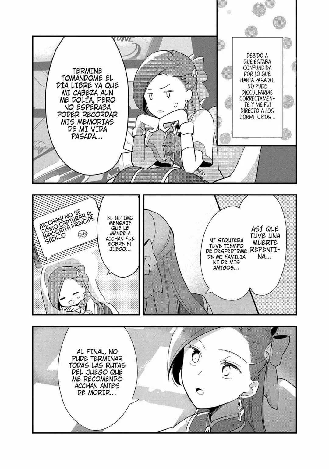 Otome Game no Hametsu Flag shika nai Akuyaku Reijou ni Tensei shite shimatta... Zettai Zetsumei! Hametsu Sunzen Hen Capítulo 1: Katarina, de 15 años recuerda sus memorias de su vida anterior - Page 15