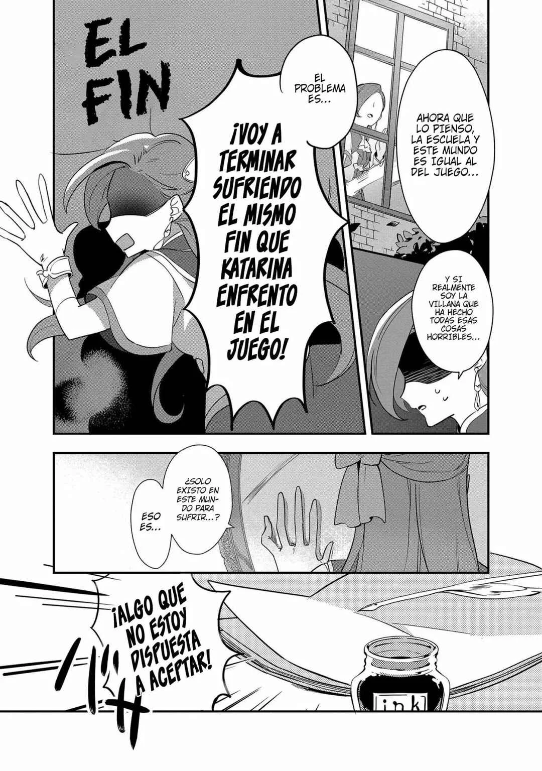 Otome Game no Hametsu Flag shika nai Akuyaku Reijou ni Tensei shite shimatta... Zettai Zetsumei! Hametsu Sunzen Hen Capítulo 1: Katarina, de 15 años recuerda sus memorias de su vida anterior - Page 20