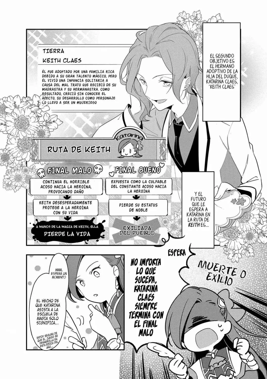 Otome Game no Hametsu Flag shika nai Akuyaku Reijou ni Tensei shite shimatta... Zettai Zetsumei! Hametsu Sunzen Hen Capítulo 1: Katarina, de 15 años recuerda sus memorias de su vida anterior - Page 24