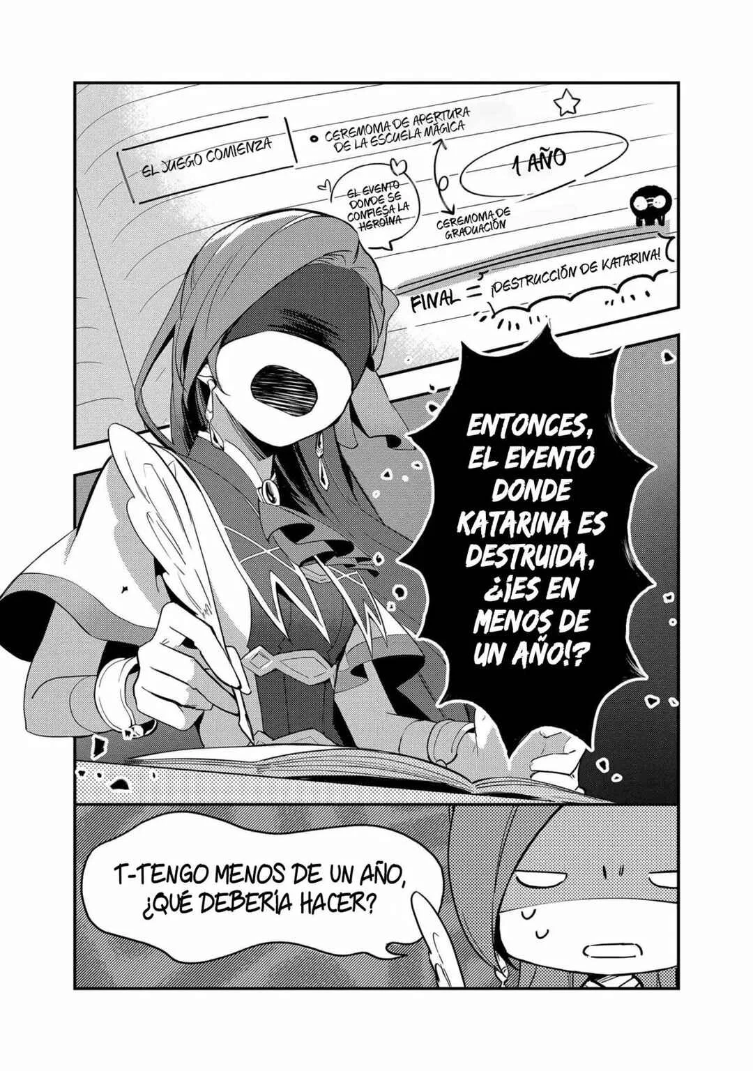 Otome Game no Hametsu Flag shika nai Akuyaku Reijou ni Tensei shite shimatta... Zettai Zetsumei! Hametsu Sunzen Hen Capítulo 1: Katarina, de 15 años recuerda sus memorias de su vida anterior - Page 25