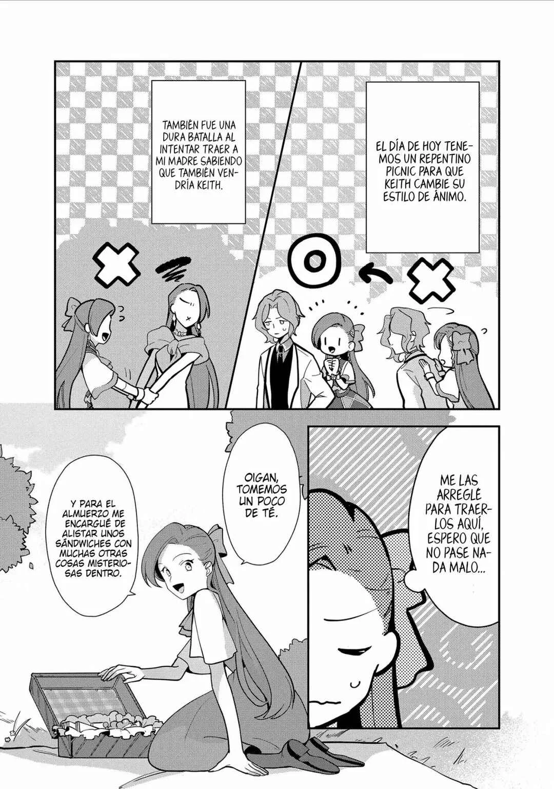 Otome Game no Hametsu Flag shika nai Akuyaku Reijou ni Tensei shite shimatta... Zettai Zetsumei! Hametsu Sunzen Hen Capítulo 10: Picnic en Familia - Page 3