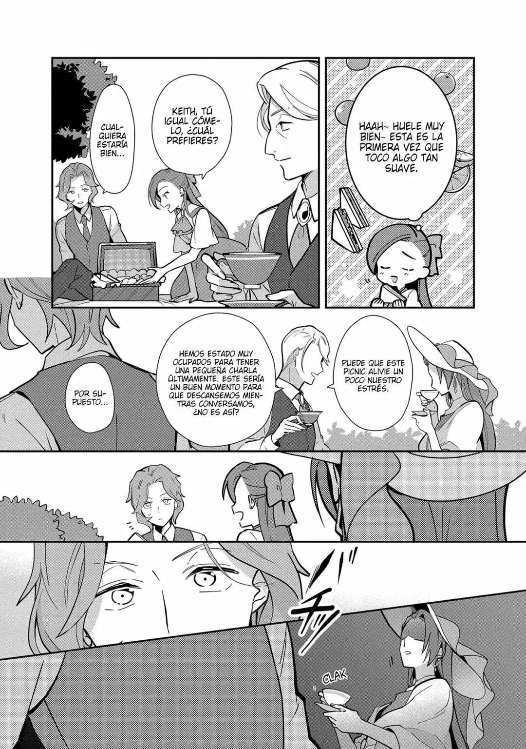 Otome Game no Hametsu Flag shika nai Akuyaku Reijou ni Tensei shite shimatta... Zettai Zetsumei! Hametsu Sunzen Hen Capítulo 10: Picnic en Familia - Page 4