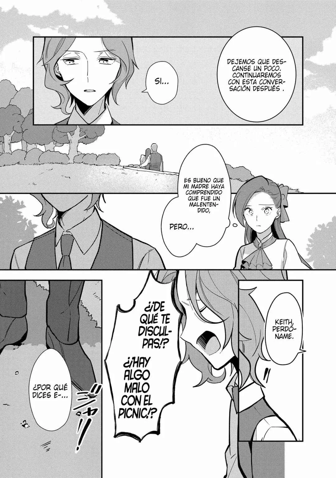 Otome Game no Hametsu Flag shika nai Akuyaku Reijou ni Tensei shite shimatta... Zettai Zetsumei! Hametsu Sunzen Hen Capítulo 10: Picnic en Familia - Page 13