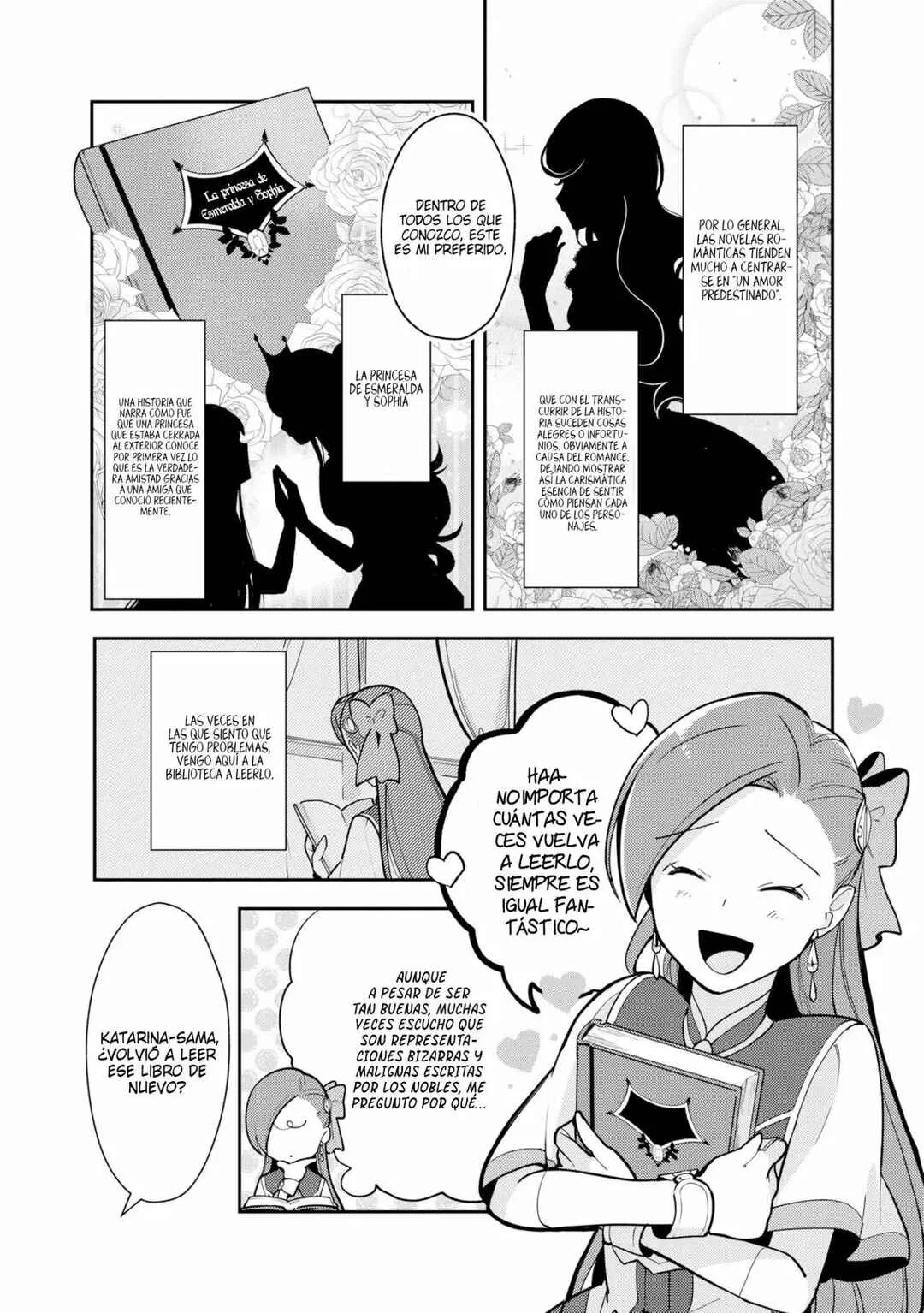 Otome Game no Hametsu Flag shika nai Akuyaku Reijou ni Tensei shite shimatta... Zettai Zetsumei! Hametsu Sunzen Hen Capítulo 12: Sus grandiosas novelas románticas - Page 3