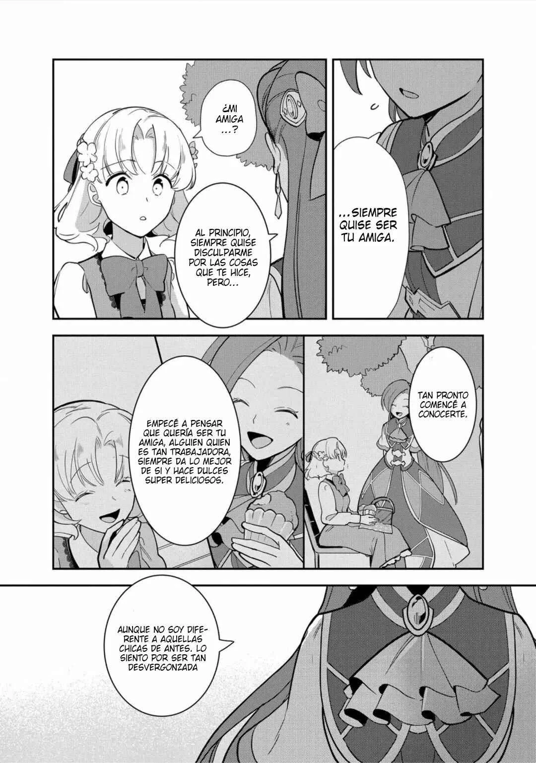 Otome Game no Hametsu Flag shika nai Akuyaku Reijou ni Tensei shite shimatta... Zettai Zetsumei! Hametsu Sunzen Hen Capítulo 13: Si pudiéramos ser amigos - Page 16