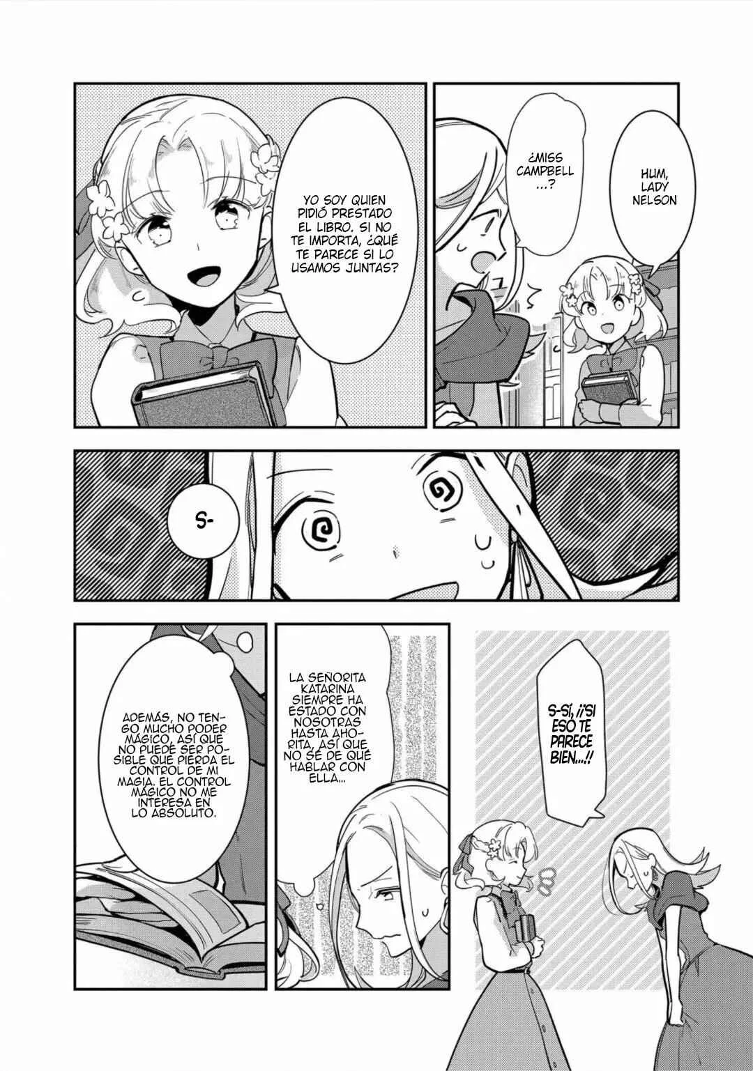 Otome Game no Hametsu Flag shika nai Akuyaku Reijou ni Tensei shite shimatta... Zettai Zetsumei! Hametsu Sunzen Hen Capítulo 13: Si pudiéramos ser amigos - Page 21