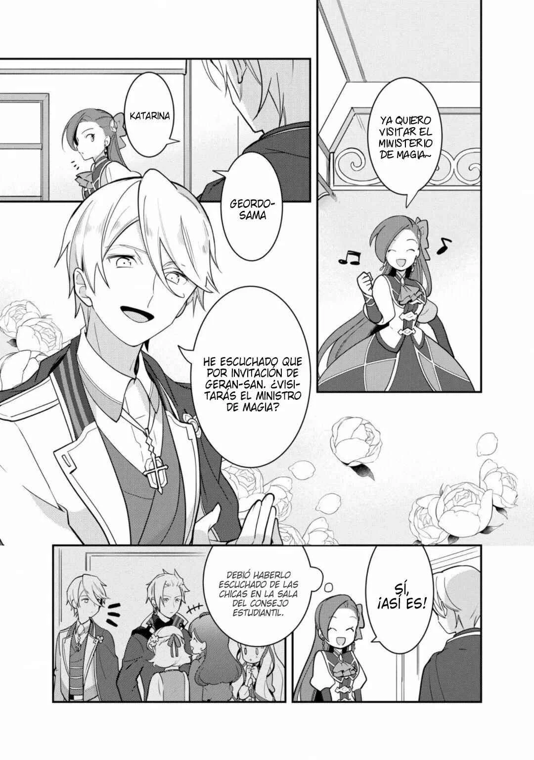 Otome Game no Hametsu Flag shika nai Akuyaku Reijou ni Tensei shite shimatta... Zettai Zetsumei! Hametsu Sunzen Hen Capítulo 16: La visita al ministerio de magia - Page 3