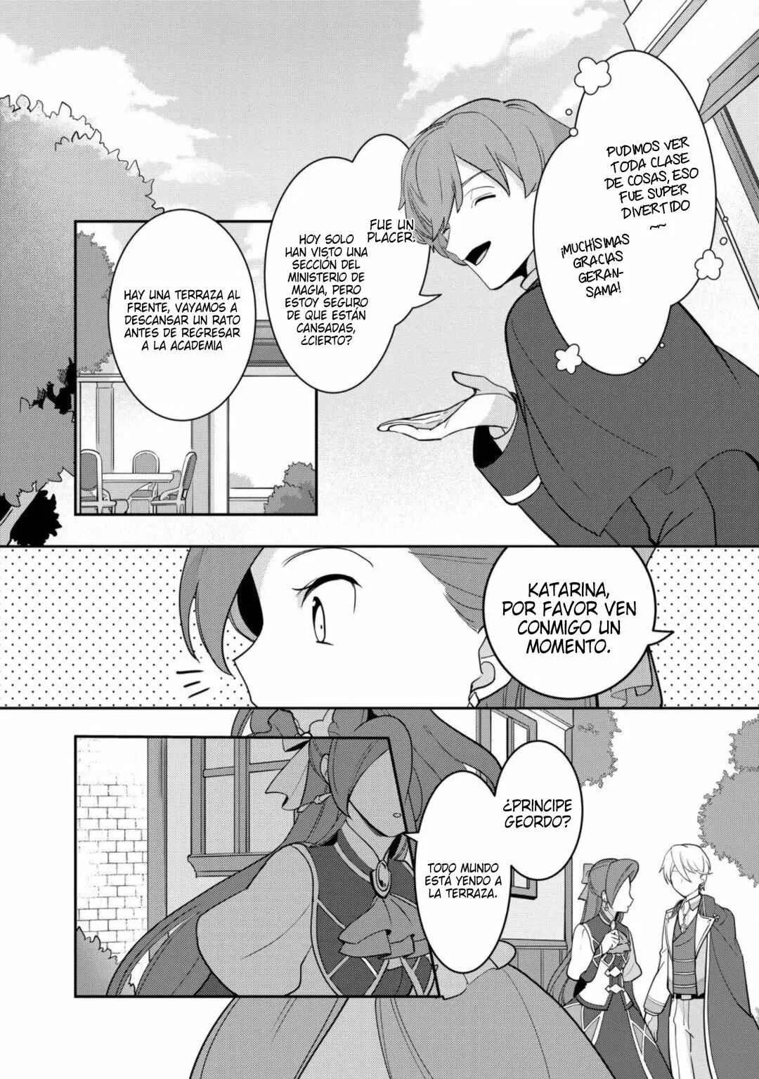 Otome Game no Hametsu Flag shika nai Akuyaku Reijou ni Tensei shite shimatta... Zettai Zetsumei! Hametsu Sunzen Hen Capítulo 16: La visita al ministerio de magia - Page 13