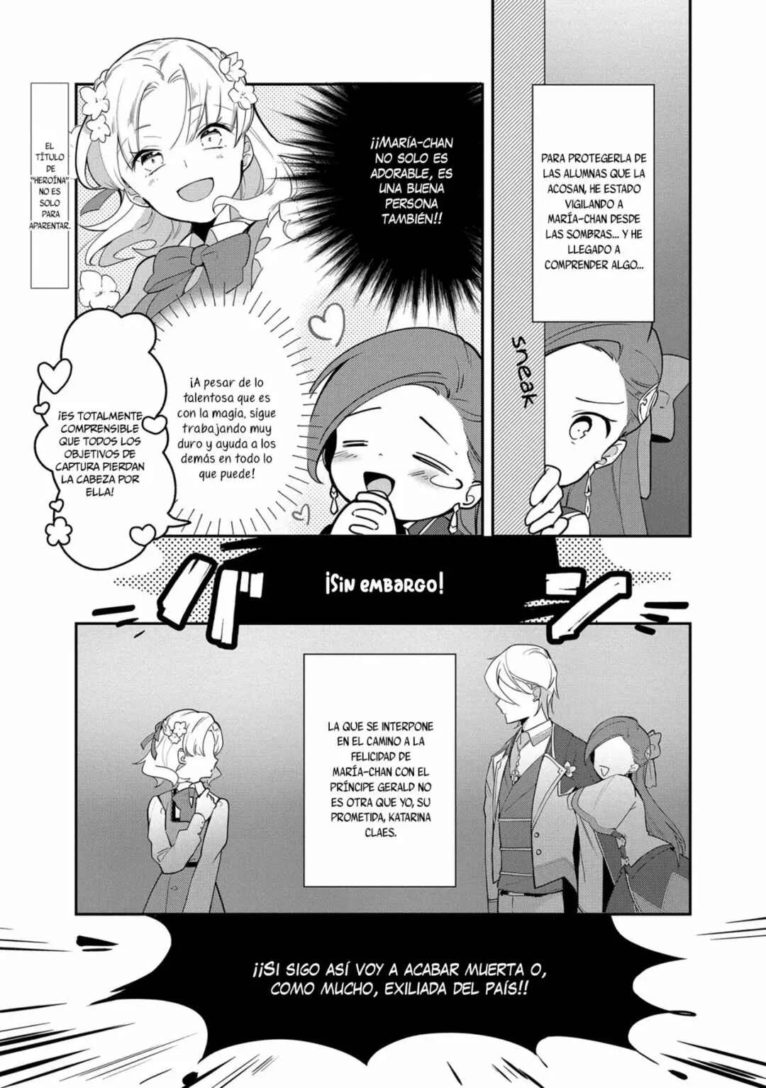 Otome Game no Hametsu Flag shika nai Akuyaku Reijou ni Tensei shite shimatta... Zettai Zetsumei! Hametsu Sunzen Hen Capítulo 4 - Page 1