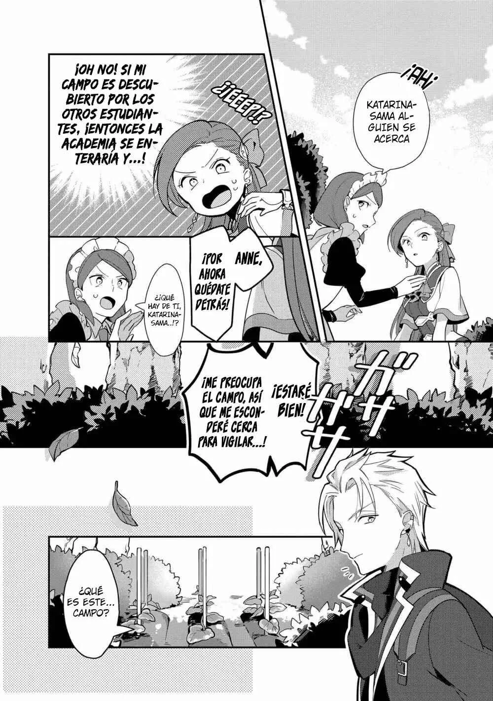 Otome Game no Hametsu Flag shika nai Akuyaku Reijou ni Tensei shite shimatta... Zettai Zetsumei! Hametsu Sunzen Hen Capítulo 5: La debilidad de Gerald - Page 10