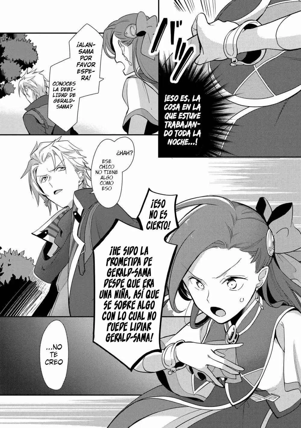 Otome Game no Hametsu Flag shika nai Akuyaku Reijou ni Tensei shite shimatta... Zettai Zetsumei! Hametsu Sunzen Hen Capítulo 5: La debilidad de Gerald - Page 16