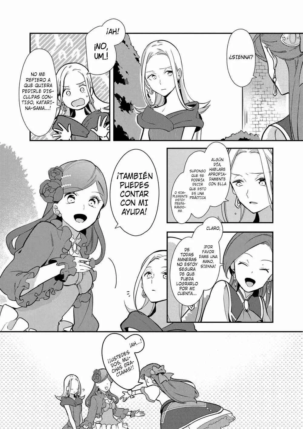 Otome Game no Hametsu Flag shika nai Akuyaku Reijou ni Tensei shite shimatta... Zettai Zetsumei! Hametsu Sunzen Hen Capítulo 6: Una disculpa sincera - Page 7