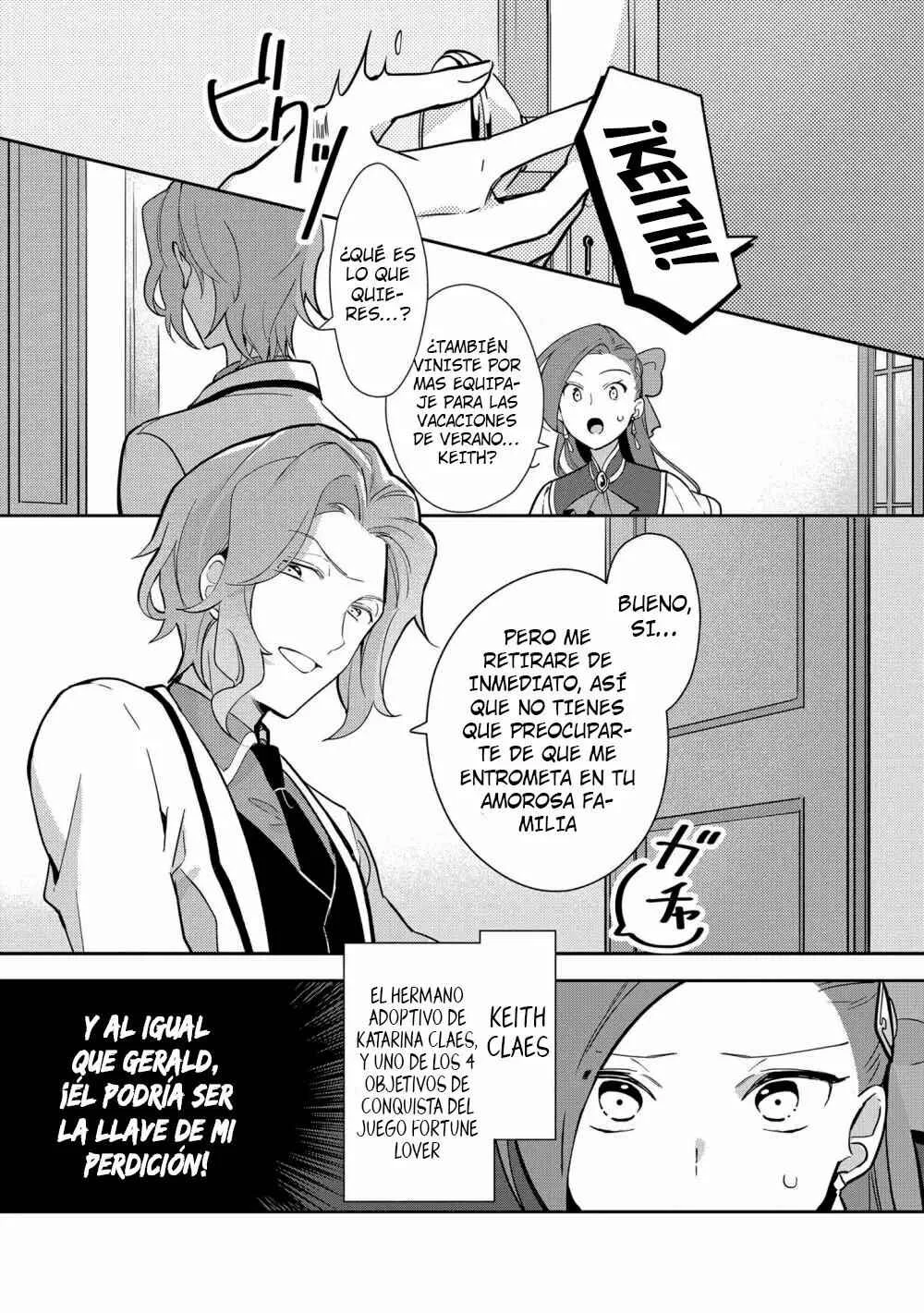 Otome Game no Hametsu Flag shika nai Akuyaku Reijou ni Tensei shite shimatta... Zettai Zetsumei! Hametsu Sunzen Hen Capítulo 8: Un corazón cerrado - Page 11