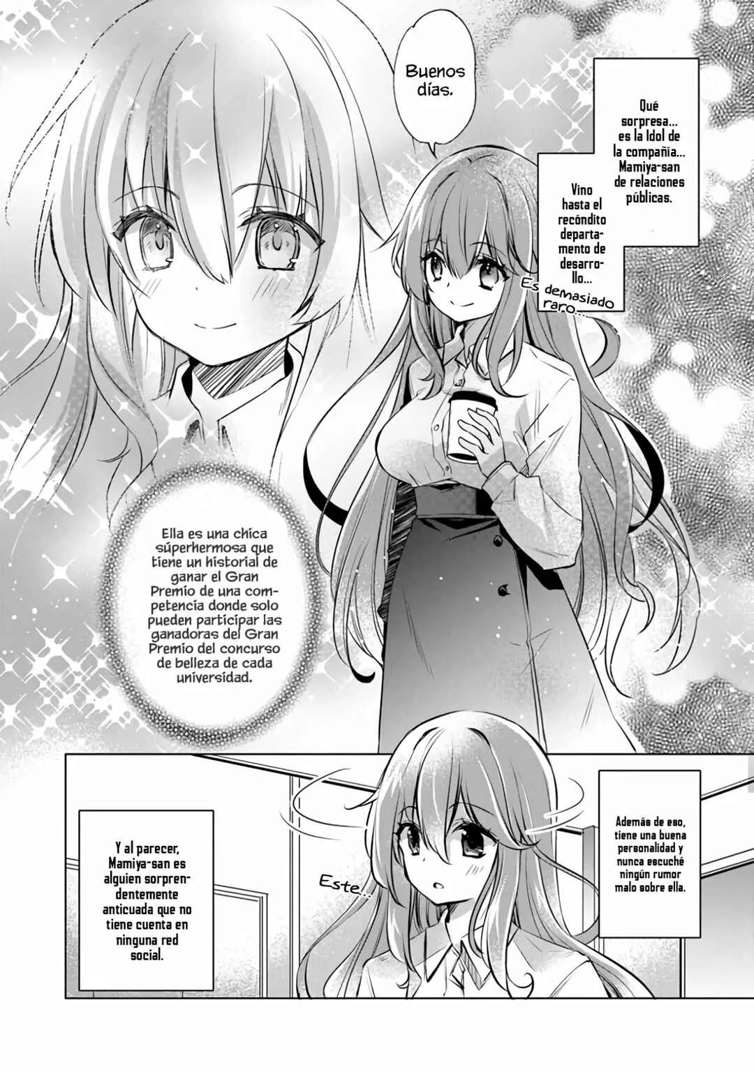 Ponkotsu Kawaii Mamiya-san: Shanai no Bijin Kouhou ga Tonari no Seki ni Isuwaru Ken Capítulo 1 - Page 8