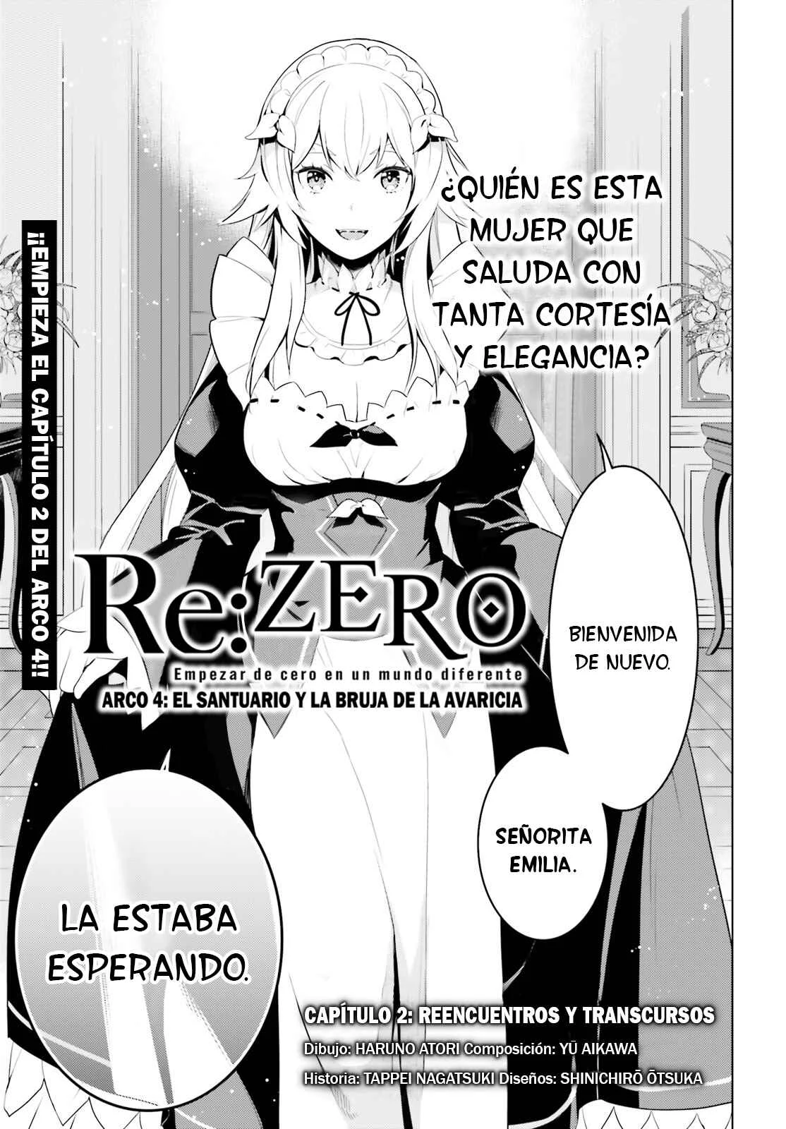 Re:Zero kara Hajimeru Isekai Seikatsu: Dai 4-shou—Seiiki to Gouyoku no Majo Capítulo 2: Reencuentros y transcursos - Page 1