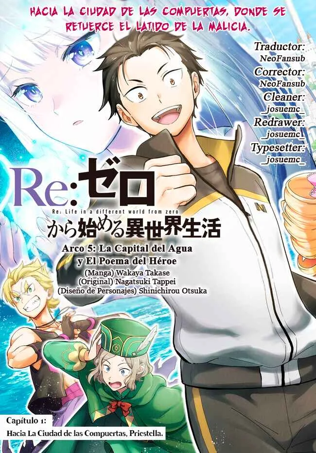 Re:Zero kara Hajimeru Isekai Seikatsu: Dai 5-shou—Mizu no Miyako to Eiyuu no Uta Capítulo 1.1: Hacía la Ciudad de las Compuertas, Priestella. - Page 2