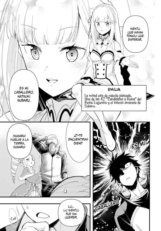 Re:Zero kara Hajimeru Isekai Seikatsu: Dai 5-shou—Mizu no Miyako to Eiyuu no Uta Capítulo 1.1: Hacía la Ciudad de las Compuertas, Priestella. - Page 9