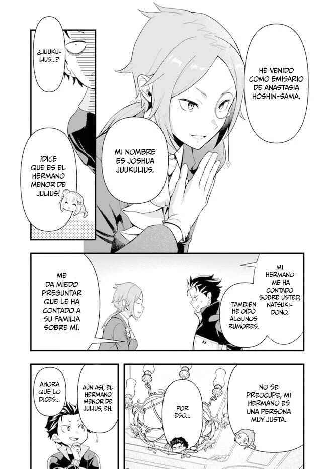 Re:Zero kara Hajimeru Isekai Seikatsu: Dai 5-shou—Mizu no Miyako to Eiyuu no Uta Capítulo 1.1: Hacía la Ciudad de las Compuertas, Priestella. - Page 11