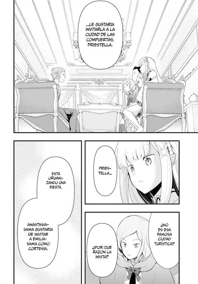 Re:Zero kara Hajimeru Isekai Seikatsu: Dai 5-shou—Mizu no Miyako to Eiyuu no Uta Capítulo 1.1: Hacía la Ciudad de las Compuertas, Priestella. - Page 16