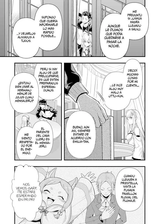 Re:Zero kara Hajimeru Isekai Seikatsu: Dai 5-shou—Mizu no Miyako to Eiyuu no Uta Capítulo 1.1: Hacía la Ciudad de las Compuertas, Priestella. - Page 19